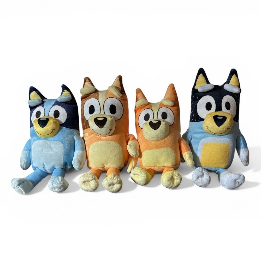 Bluey, Bingo, Dad (Bandit), Mom (Chilli) - Ty Plush‎ Stuffed Animals 2024 NWOT